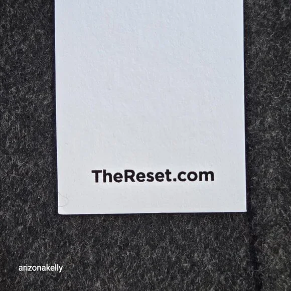 NWT Wool Blend Double Faced Overcoat in Graphite The Reset R Label XS - Picture 4 of 13